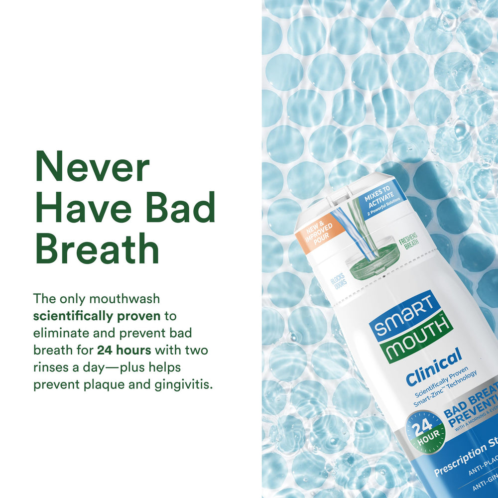 SmartMouth mint-flavor bottle with refreshing aftertaste