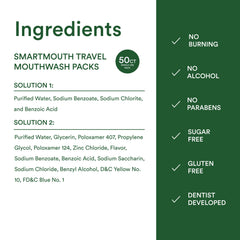 SmartMouth Original zinc-activated mouthwash packets ideal for daily pocket-sized routine.