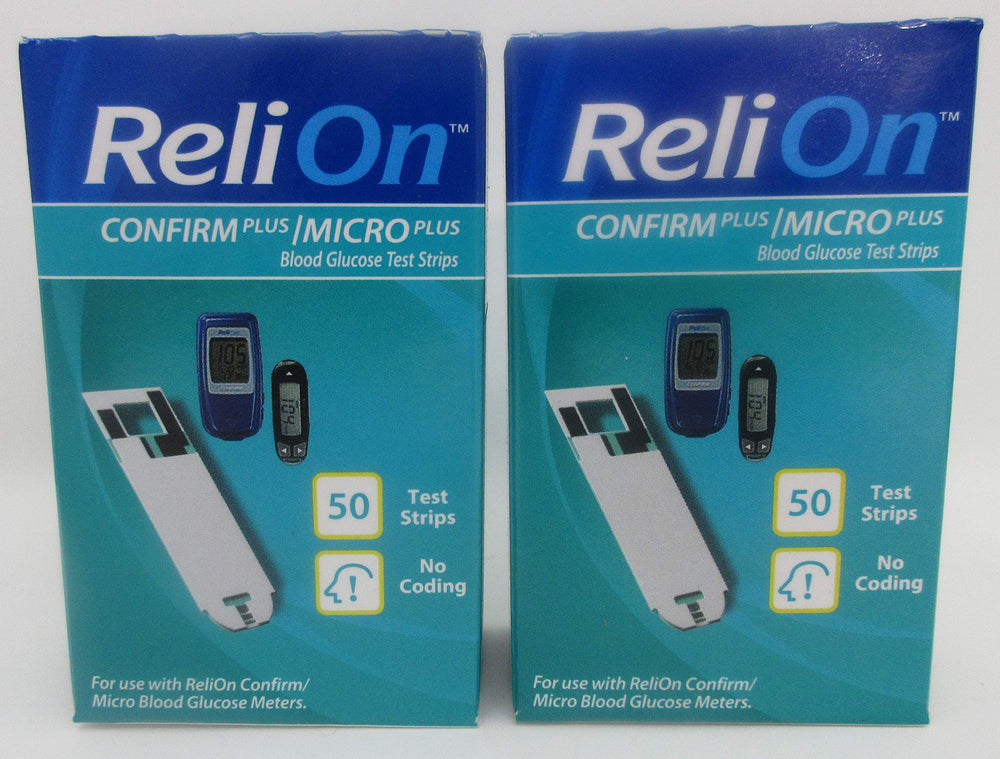 SmartRICH ReliOn Confirm Plus strips close-up showing sample absorption for quick testing