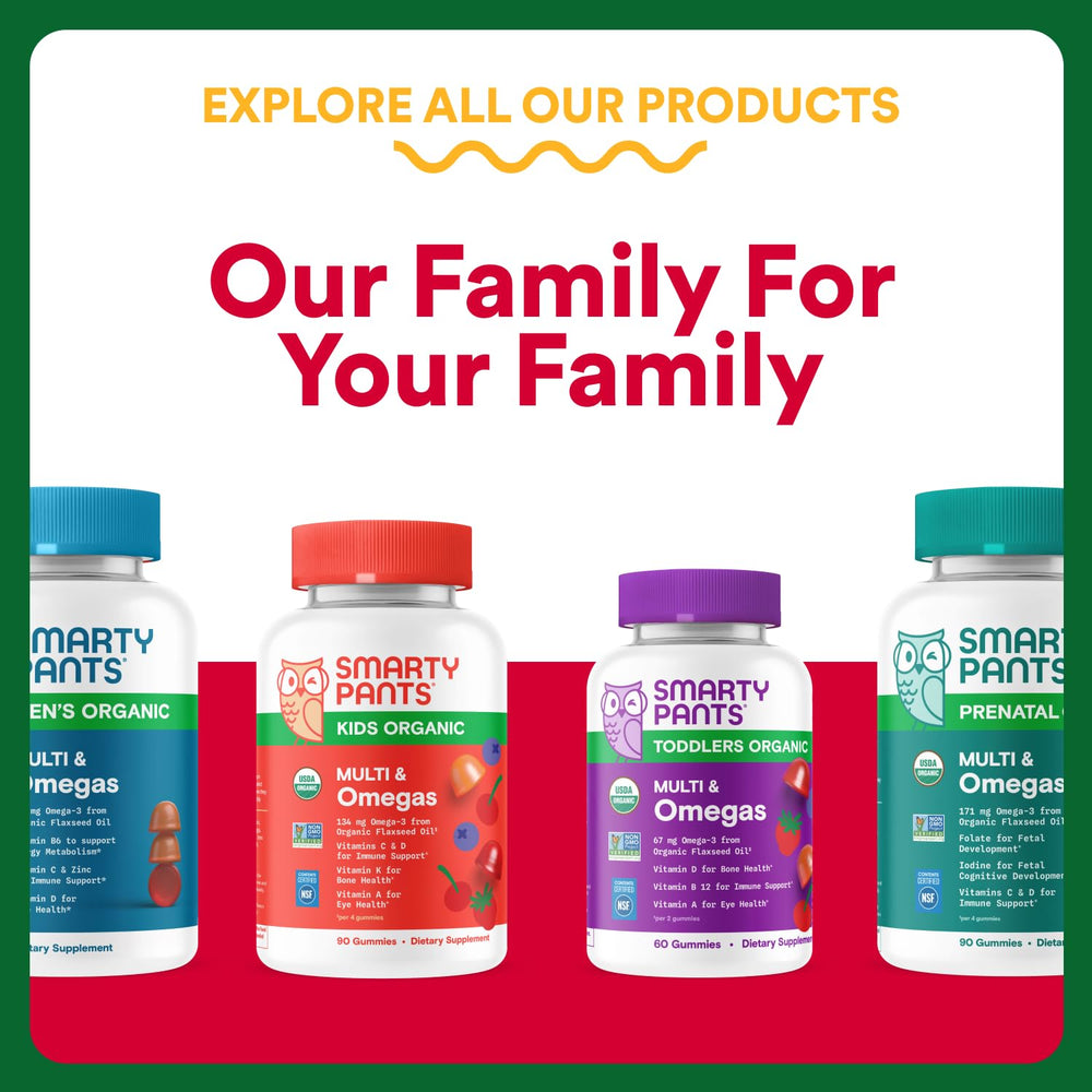 SmartyPants 90-count bottle label indicates a long-lasting supply.