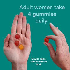 Gummies on spoon showing portion size and texture.