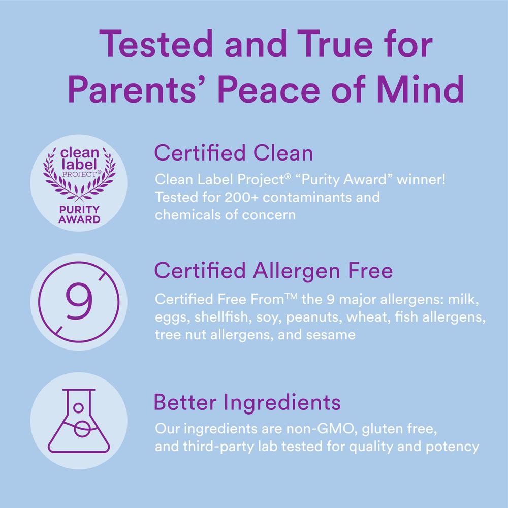 SmartyPants fiber multivitamin non GMO badge on packaging