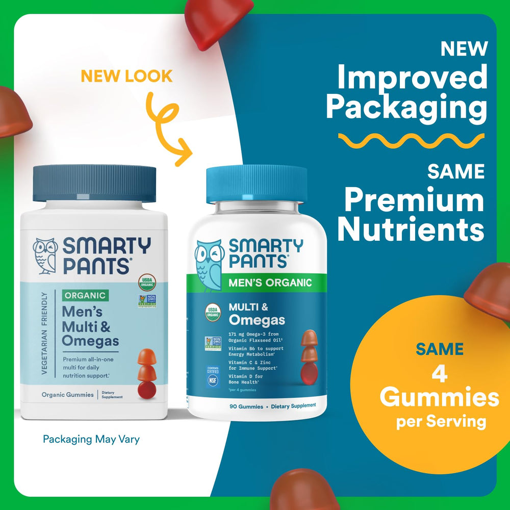 SmartyPants Gummies close-up showing fruity texture for daily nutrition