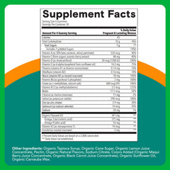 Closeup of SmartyPants Prenatal gummies highlighting delicious texture and nutrient blend.