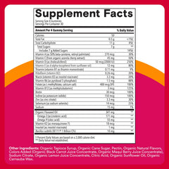 SmartyPants Organic Women's Multivitamin Gummies lemon-lime flavor close-up