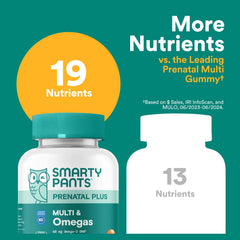 SmartyPants Prenatal Plus Biotin supports hair, skin and nails health.