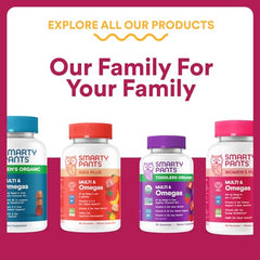 SmartyPants vitamin A bottle showing eyes health and vision support.