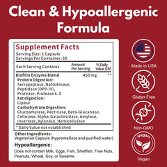 Smelling salts Biofilm Disruptor label notes vegan, non-GMO, allergen-free.