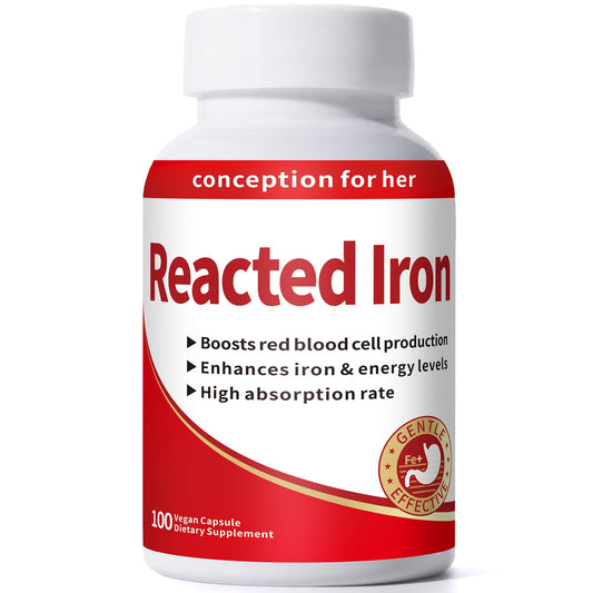 Smelling Salts Reacted Iron tablet close-up for easy iron intake and daily energy support