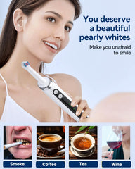 Smile-Aid results showing smoother and shinier teeth after use