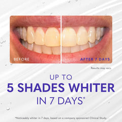 Smileactives foaming whitening action showing gentle foam