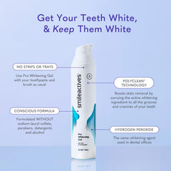 Smileactives whitening gel mixed with toothpaste for easy daily use