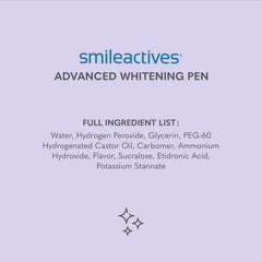 Smileactives winterberry flavor promotes a refreshing whitening experience.