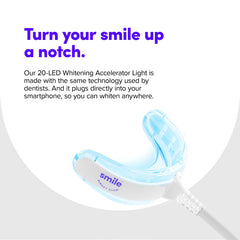 SmileDirectClub compact kit packaging for easy storage and setup.