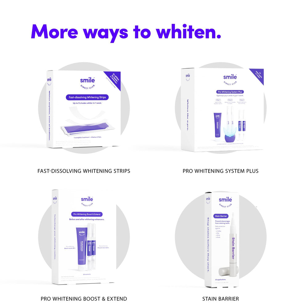 SmileDirectClub cool mint flavor enhances the whitening experience.