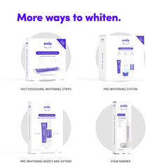 SmileDirectClub kit on a bathroom counter inspires daily whitening routines.