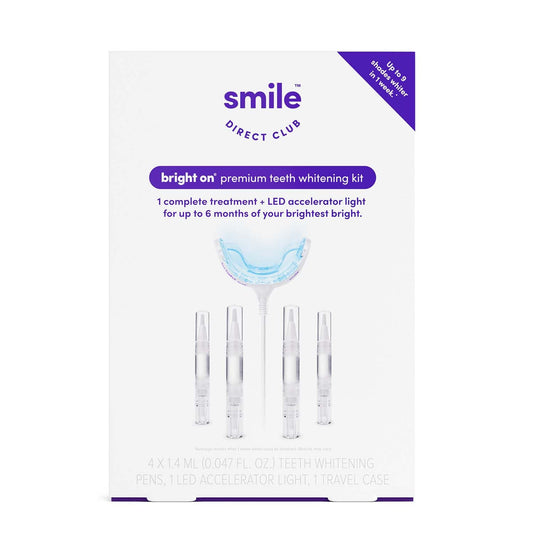SmileDirectClub teeth whitening kit LED light device for faster results.