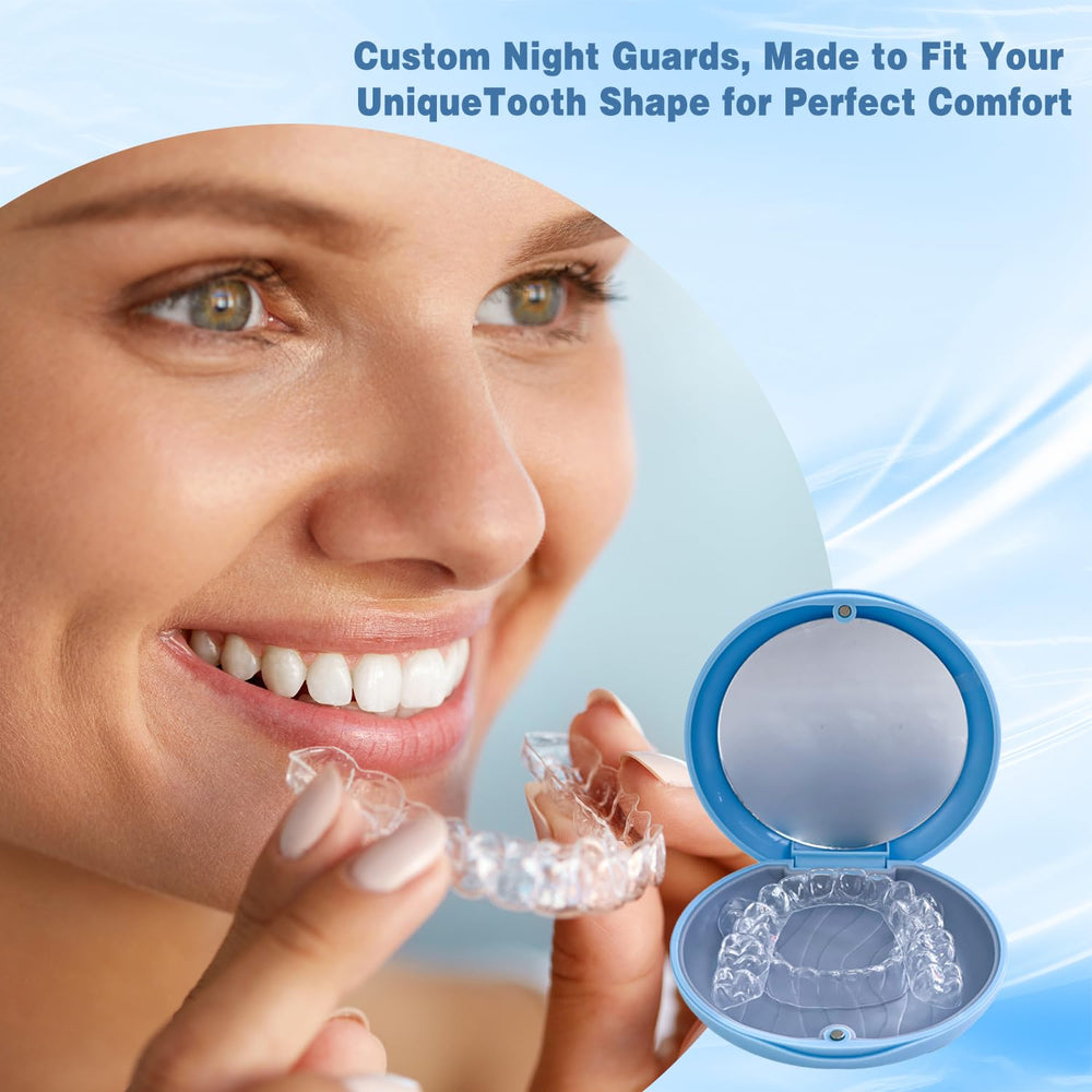 SmileHero at-home mold kit in action for personalized night guard fit.