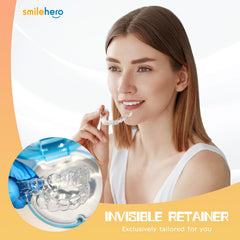 SmileHero transparent mouth guard with near invisibility