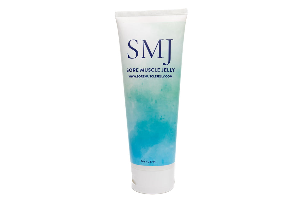 SMJ sport Sore Muscle Jelly bottle pour for quick, cooling relief after workouts