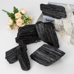 SMOHEAL large tourmaline stone decor enhances shelves or altars