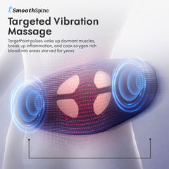 SmoothSpine Multi Therapy Pro heat feature provides comforting warmth during use