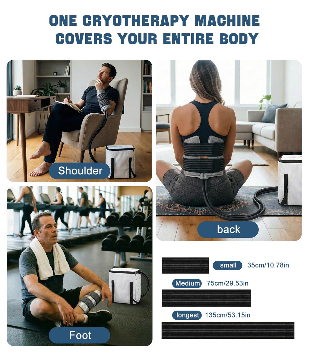 Smusrks ice machine collapsible design enables portable recovery anywhere.