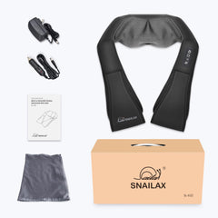 Snailax neck massager showing two-way rotation feature