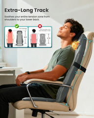 Snailax back heat settings provide soothing warmth along the back