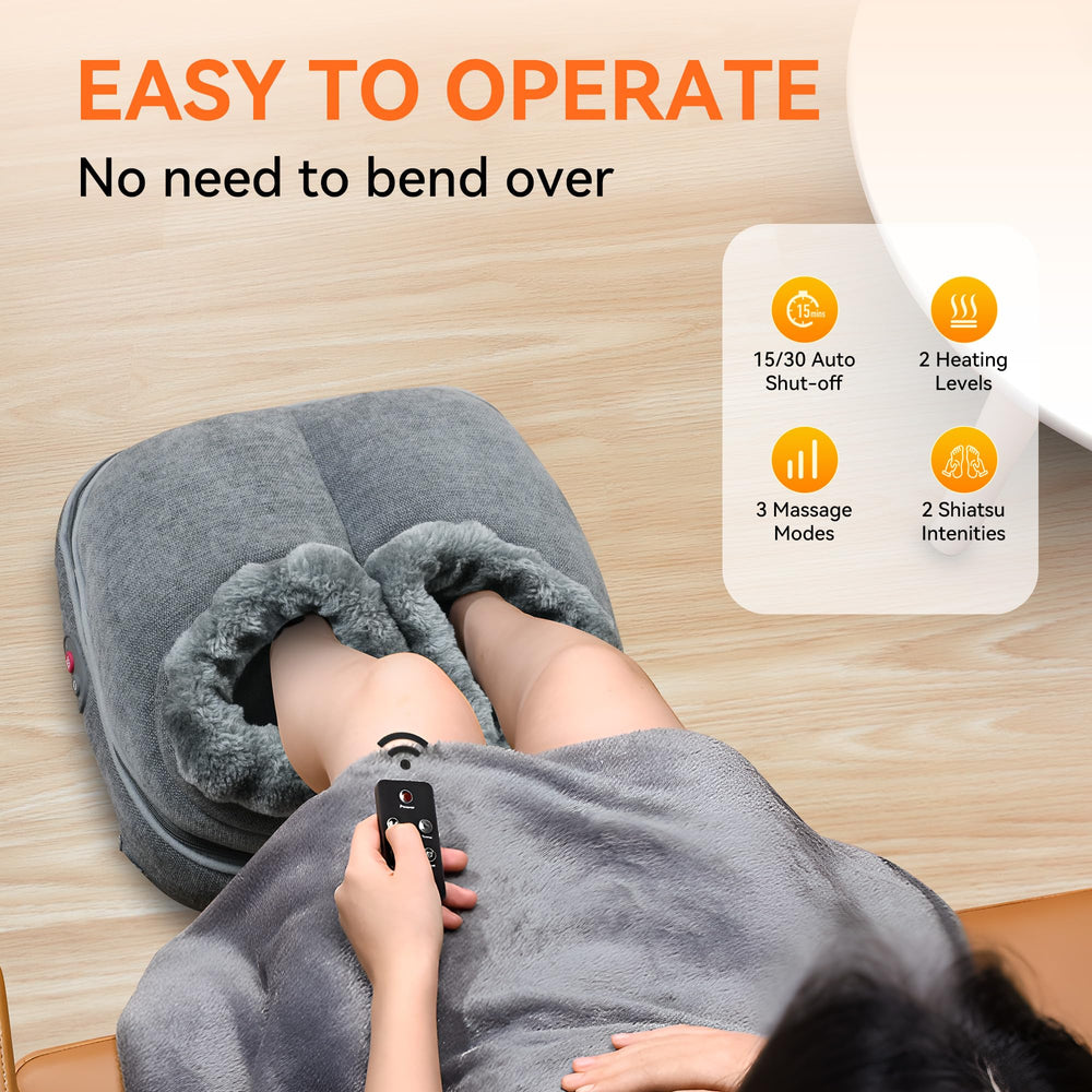 Snailax Detachable foot cover is machine-washable for hygiene.