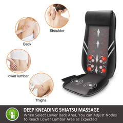 Snailax full back spot massage travels along the back for relief.