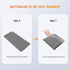 Snailax 17x33 inch pad covers back and abdomen effectively.