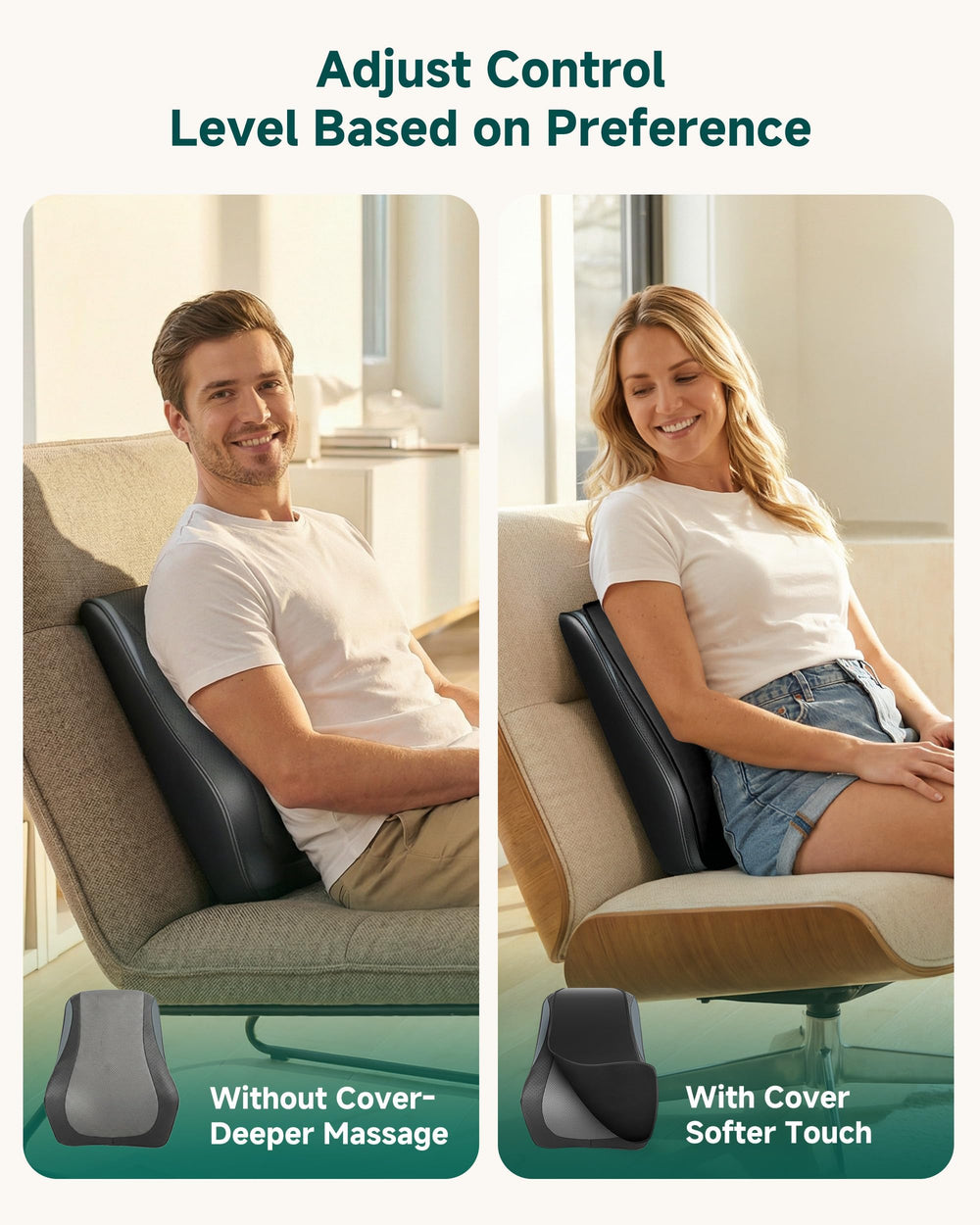Snailax neck back massager with reversible positioning for targeted relief