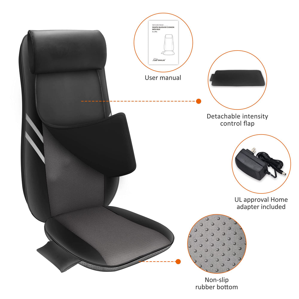 Snailax detachable neck pillow supports customizable neck comfort.