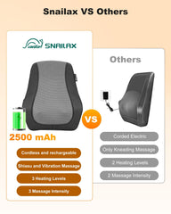 Snailax Shiatsu back massager with 8 fixed nodes for targeted kneading