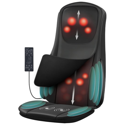 Snailax Shiatsu neck and back massager heats for full-body relaxation