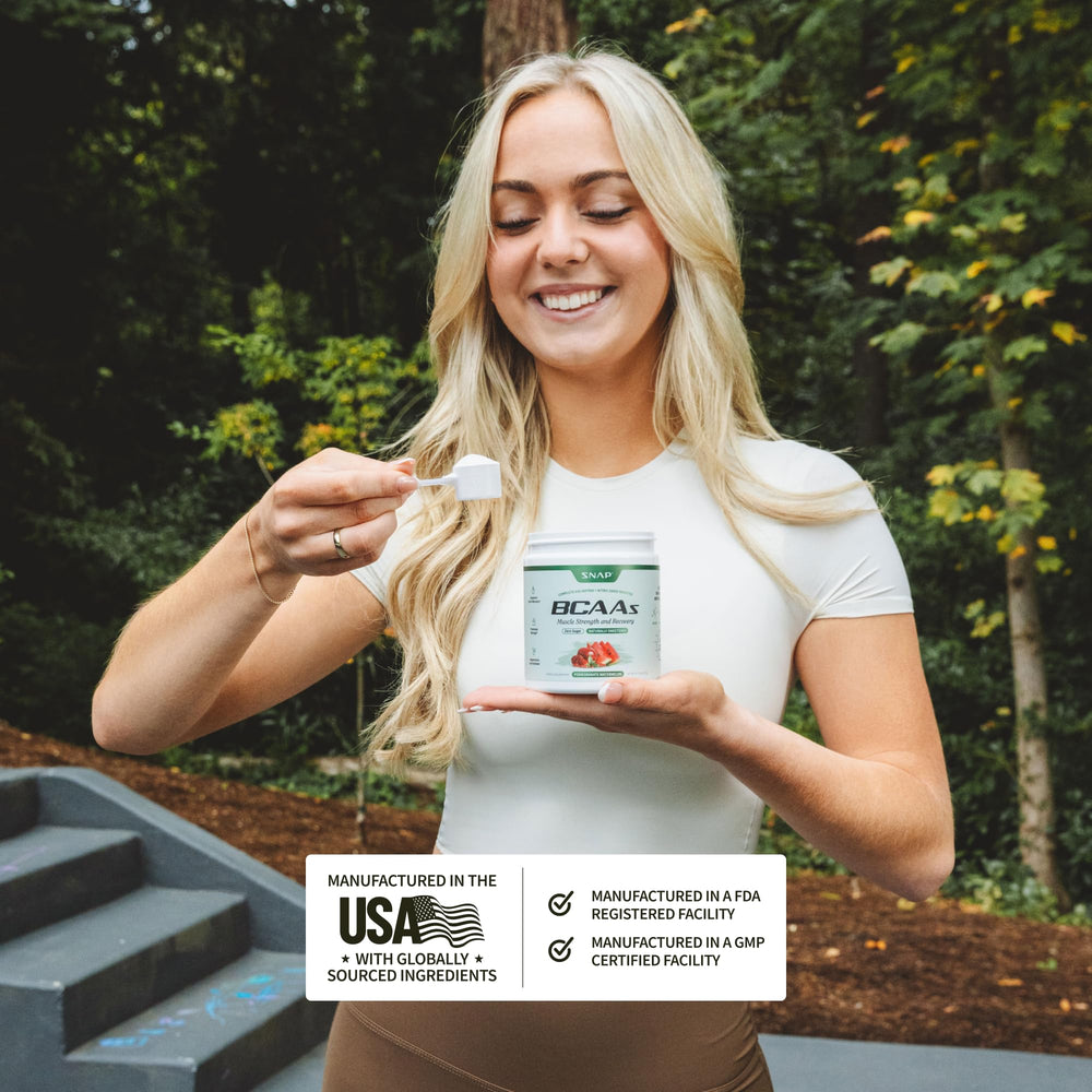 Intra-workout hydration with Snap Supplements BCAA powder in water