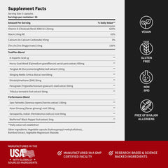Snap Supplements USA manufacturing badge on packaging signaling GMP standards