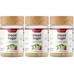 Snap Supplements Blood Sugar Blend bottle with capsules for daily metabolic support