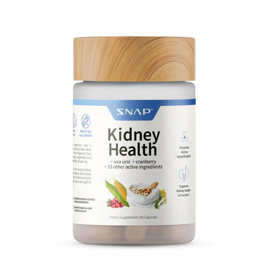 Snap Supplements Kidney Health bottle for daily urinary support on the go