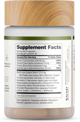 Herbal wellness formula bottle with artichoke and milk thistle ingredients