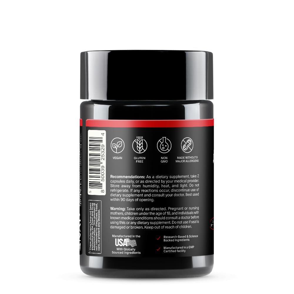 Snap Supplements Nitric Oxide label close-up highlights amino acid forms.