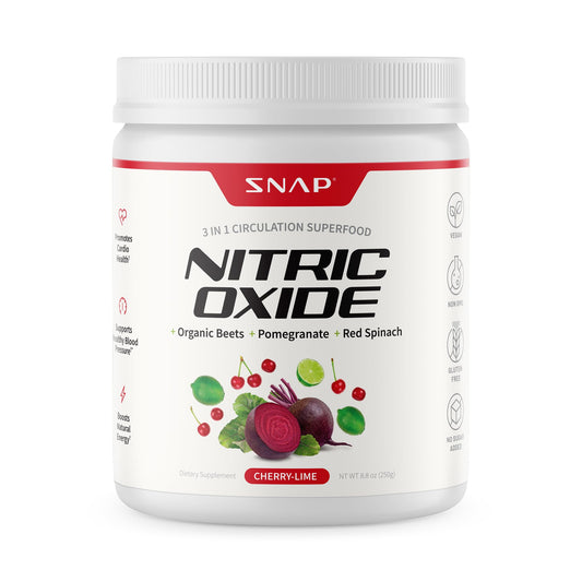 Snap Supplements Organic Beet Root Powder bottle supports natural energy.