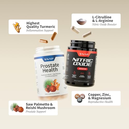 Snap Supplements Prostate Health bottle front highlighting urinary wellness and prostate support.