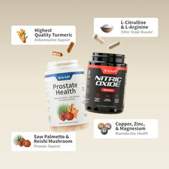 Snap Supplements Prostate Health bottle front highlighting urinary wellness and prostate support.