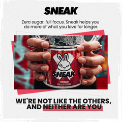 SNEAK Cherry Bomb flavor shot beside fruits to suggest next-level taste