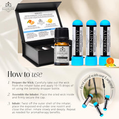 SniffElixir Serenity wick inside inhaler: sealed aroma delivery for each use