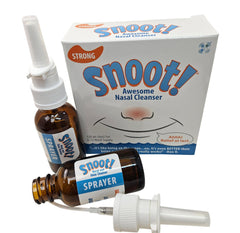 Snoot strong nasal irrigation kit mixing parts A and B for convenient cleansing