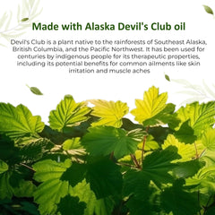 Snowy Summit Devil's Club Salve 2X packaging design close-up