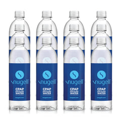 Snugell bottle-pour distilled water for CPAP humidifier use.